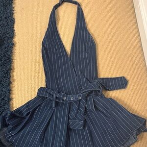 Edikted Striped Halter dress